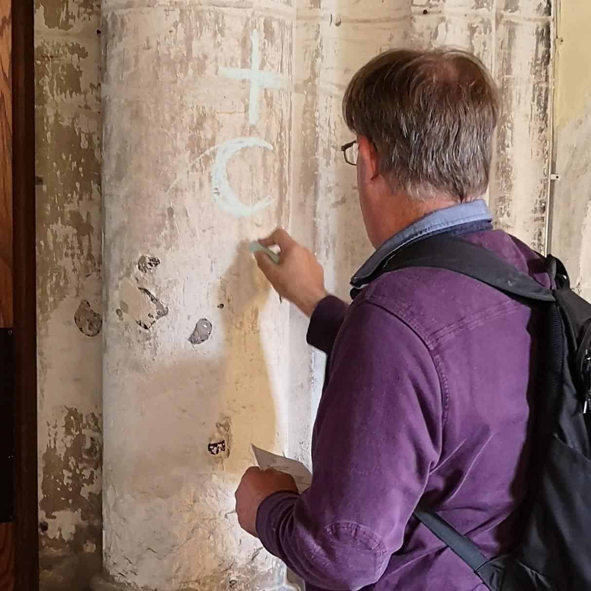 Bishop chalk blessing